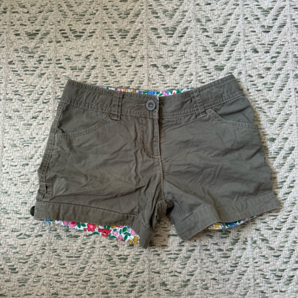 Mini Boden Green Shorts Girls Size 9